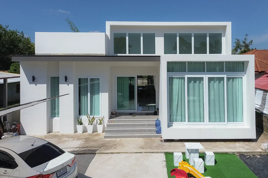 ผลงานสร้างบ้าน คุณวนิดา อ.ส่องดาว จ.สกลนคร