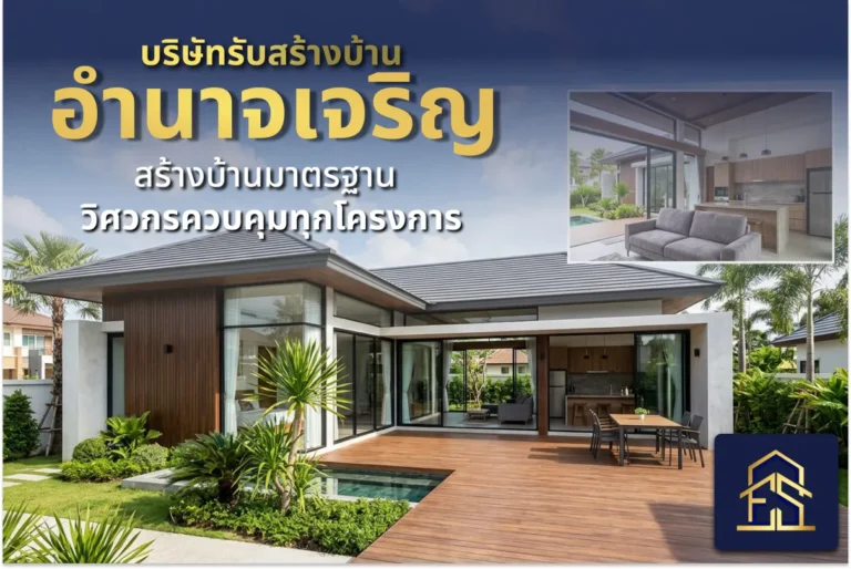 บริษัทรับสร้างบ้านอำนาจเจริญ ในปี 2026 สร้างบ้านมาตรฐาน วิศวกรควบคุมทุกโครงการ