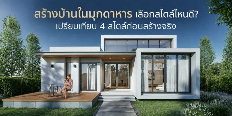 สร้างบ้านในมุกดาหาร เลือกสไตล์ไหนดี? เปรียบเทียบ 4 สไตล์ก่อนสร้างจริง