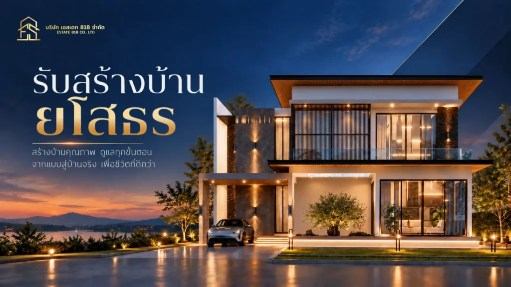 รับสร้างบ้านยโสธร
